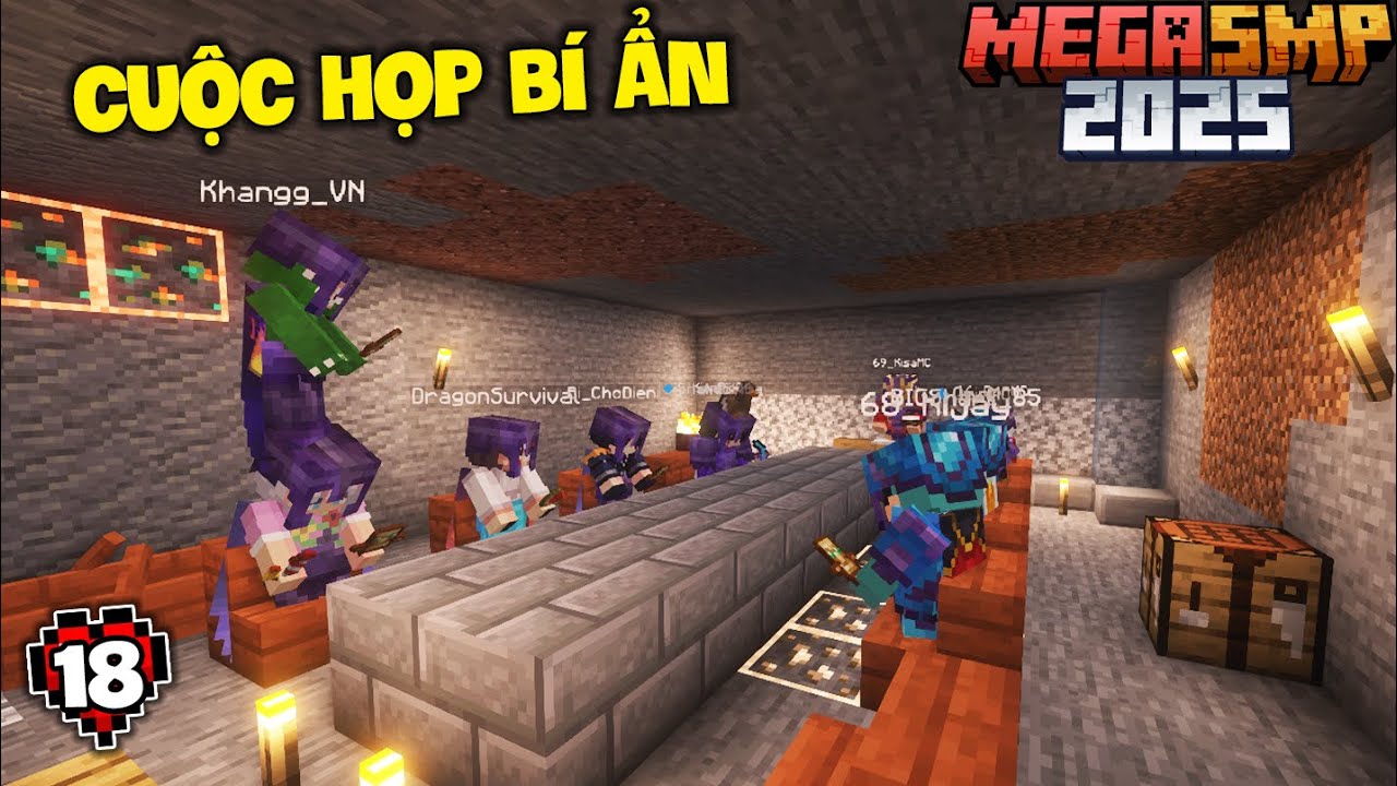 MINECRAFT MEGA SMP 2025 #18 | Cuộc Họp Bí Ẩn Với Băng Chó Điên, Một Kế Hoạch Thống Trị Cả Sever ?!!