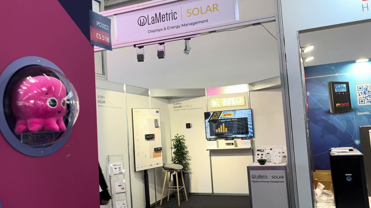 LaMetric Solar Displays at Smarter E(InterSolar) 2025 exhibition