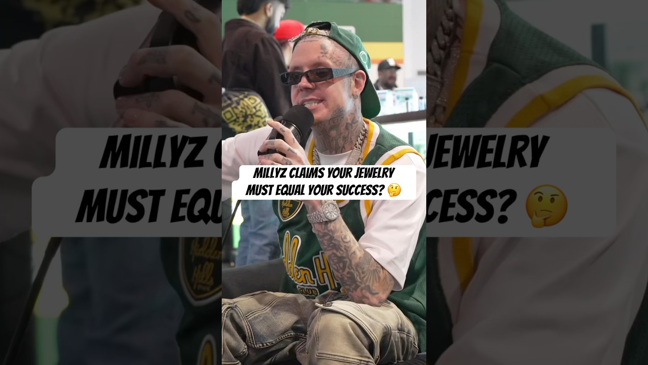 #Millyz claims your jewelry must equal your success? 🤔 #upcomingartist #hiphop #rapper #shorts