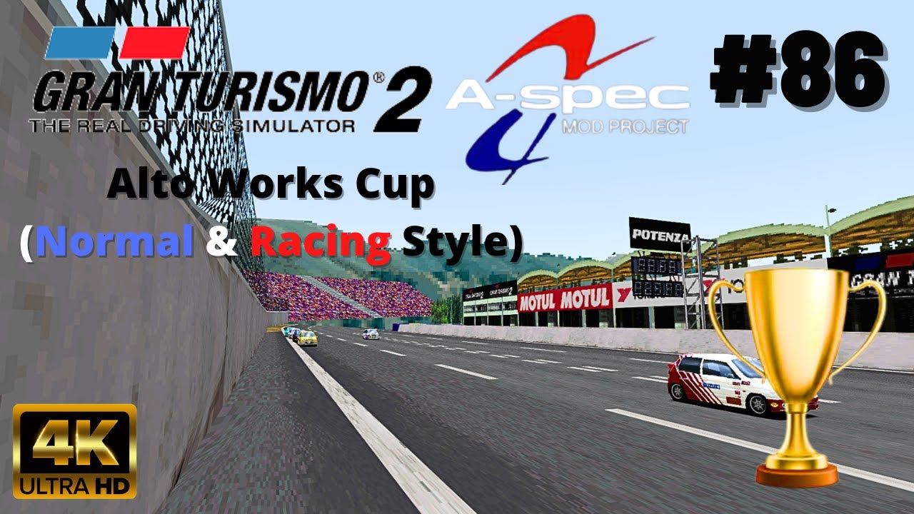 Gran Turismo 2: Project A-Spec [Mod][4K60] - Part #86 - Alto Works Cup (Suzuki)