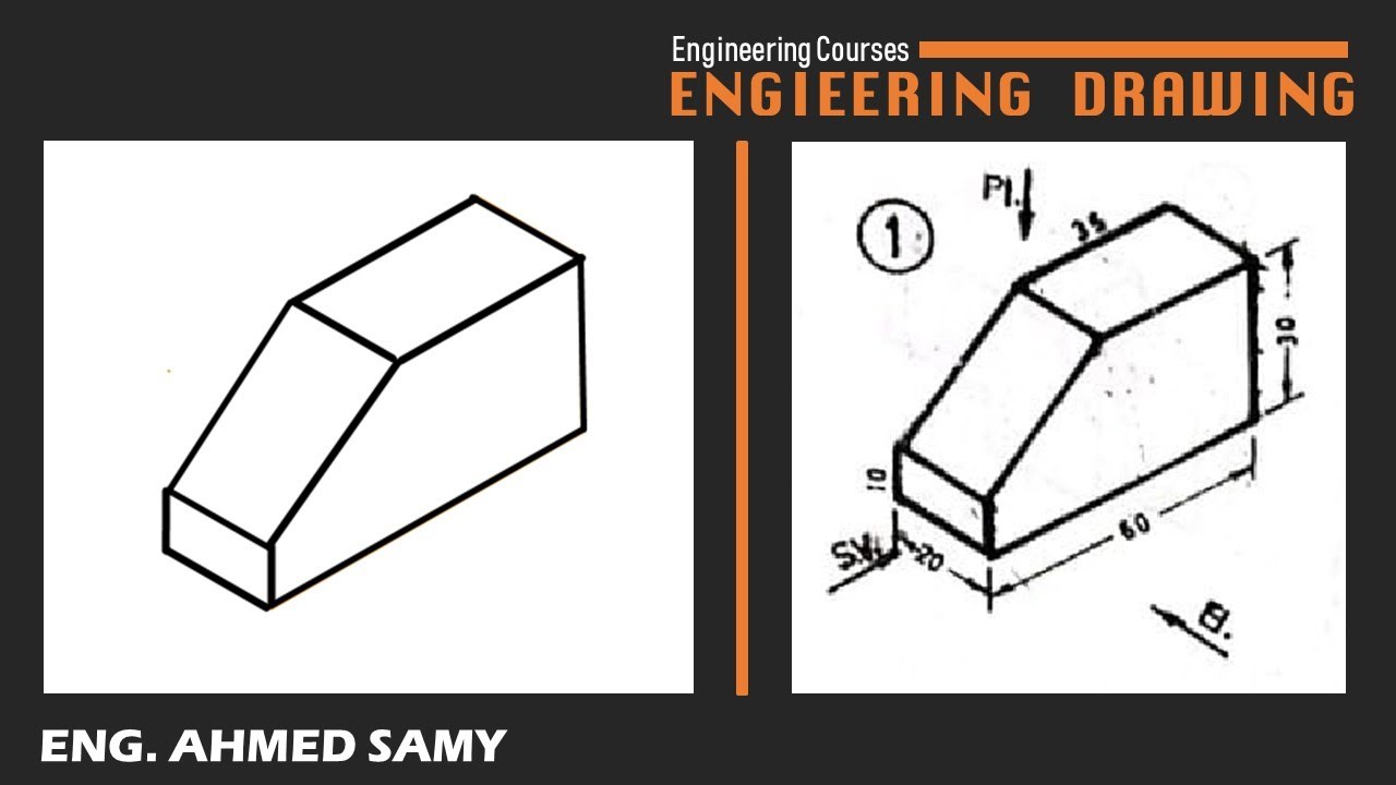 شرح طريقة رسم الايزومترك  | الرسم الهندسي | Isometric Drawings-03