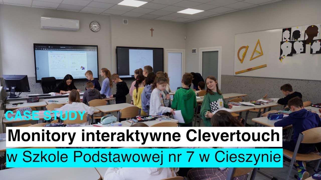 Monitory interaktywne Clevertouch w Szkole Podstawowej nr 7 w Cieszynie [CASE STUDY] AVINTEGRACJE