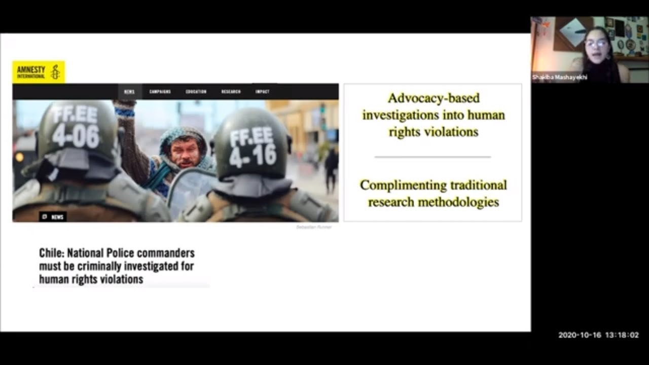 Inside View of the Investigations Lab at the Human Rights Center