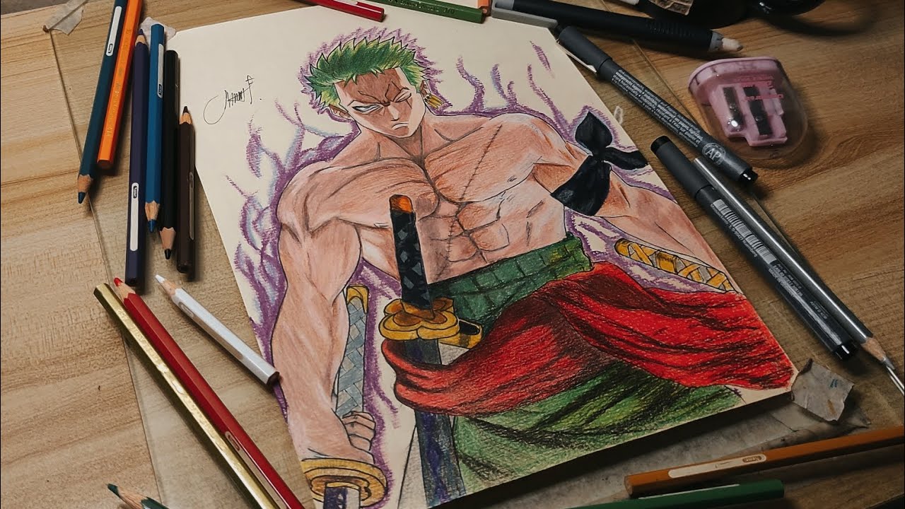 DRAWING RORONOA ZORO | ONE PIECE @MasRey-dp1mv 