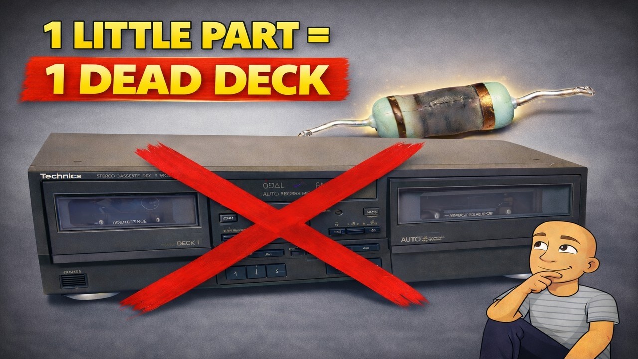 How to - Fixing a Technics RS-TR373 Cassette deck with no audio or VU display output