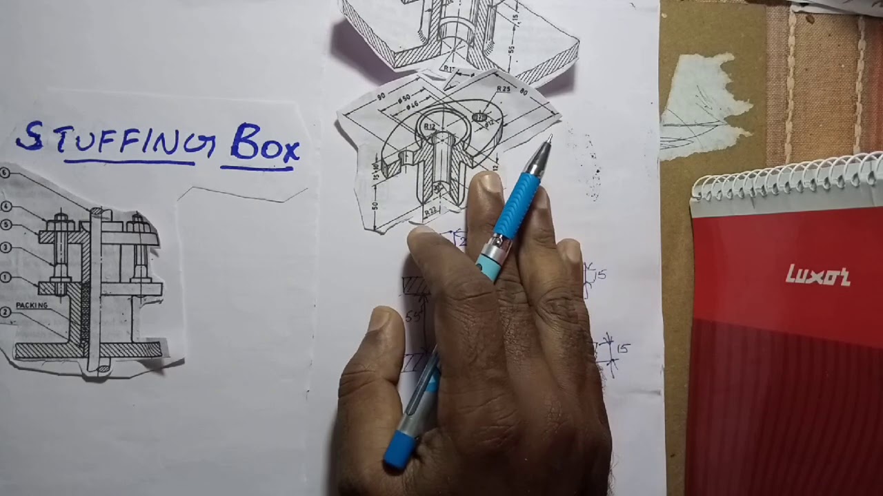 Stuffing box assembly drawing
