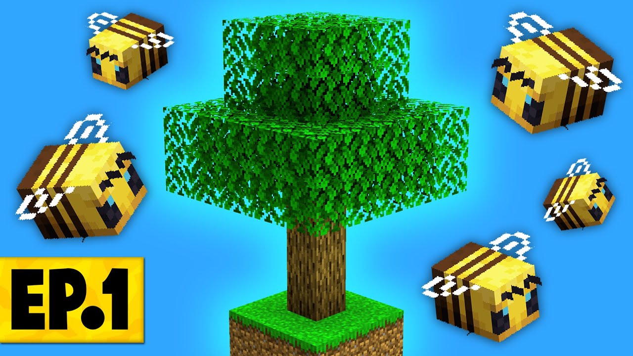 Minecraft Sky Bees | A NEW GENERATION OF SKYBLOCK! #1 [Modded Questing Skyblock]