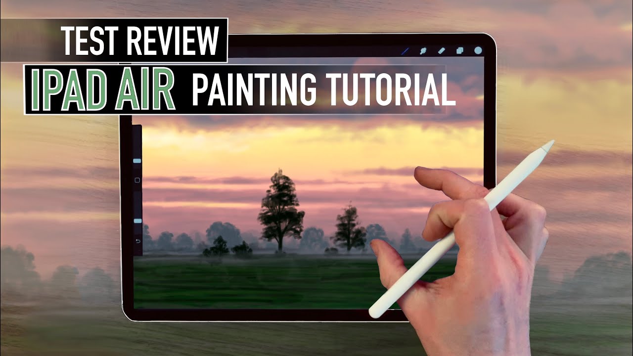 IPAD AIR PAINTING TEST REVIEW AND TUTORIAL