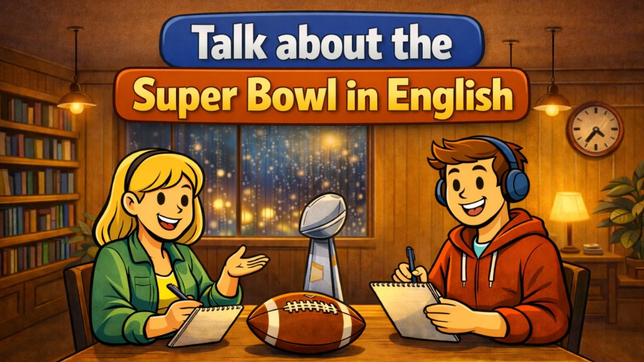 Talk about the Super Bowl in English | English Podcast for English Learners | Easy English Podcast