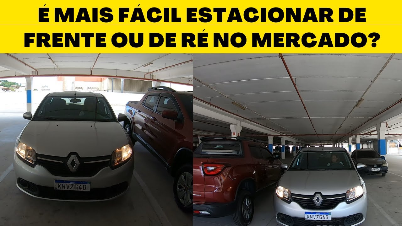 É MAIS FÁCIL ESTACIONAR DE FRENTE OU DE RÉ NO MERCADO?