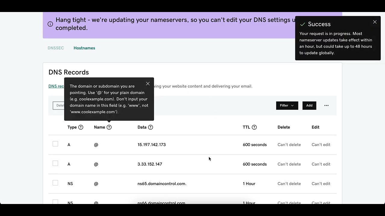 Changing DNS Name Server from Godaddy to Cloudflare