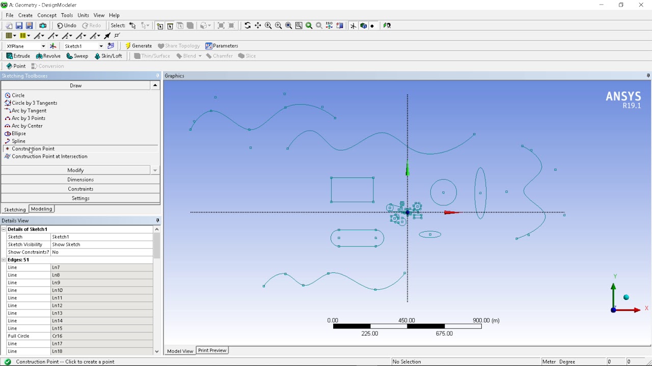 ANSYS Design Modeler  Tutorial 1- Sketching-1