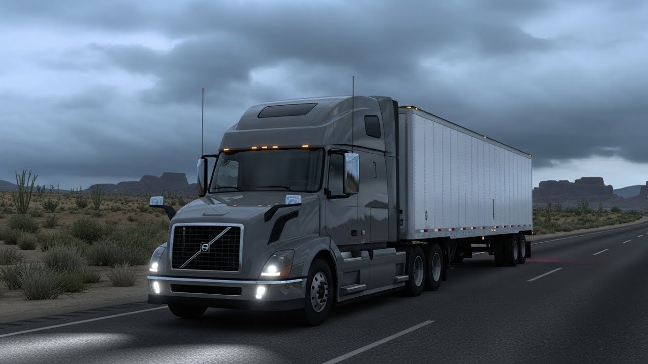 Cargo delivery from Las Vegas to Kingman with Volvo VNL - American Truck Simulator