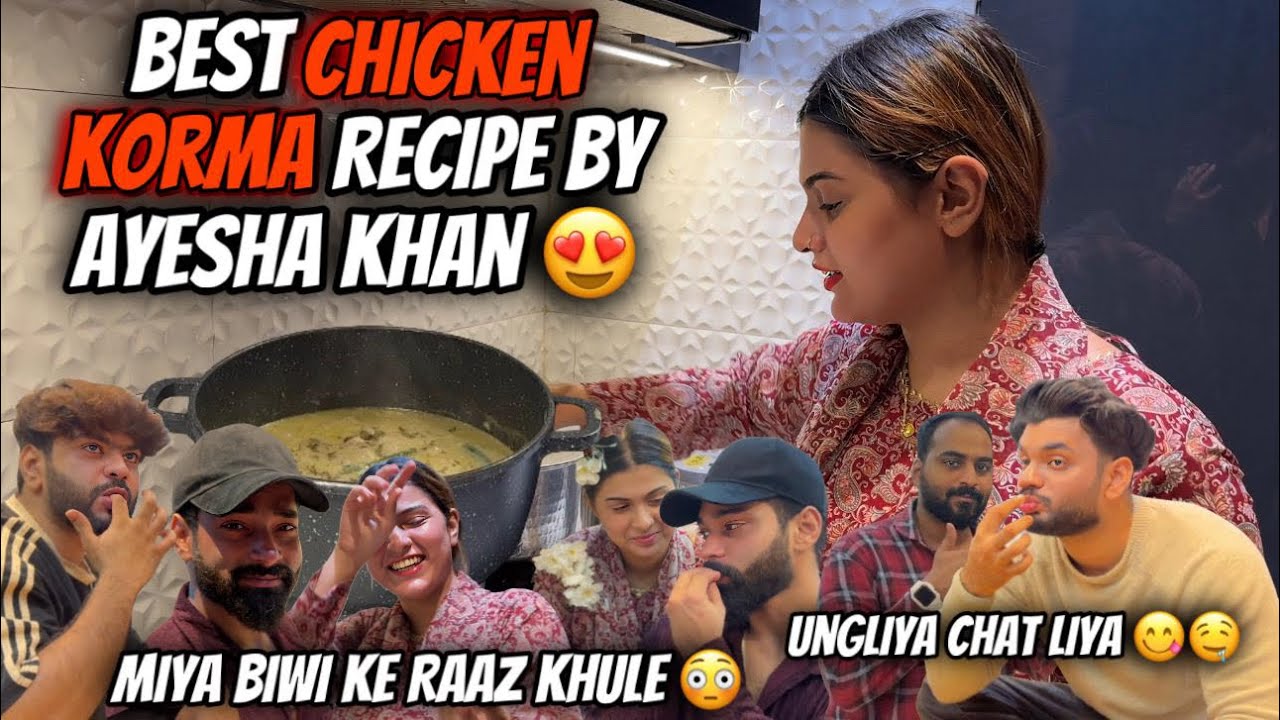 Chicken White Korma Recipe Bhot Tasty Bana 😍| Miya Biwi Ka Raaz😨 | Fokats | Abresh & Zeeshan