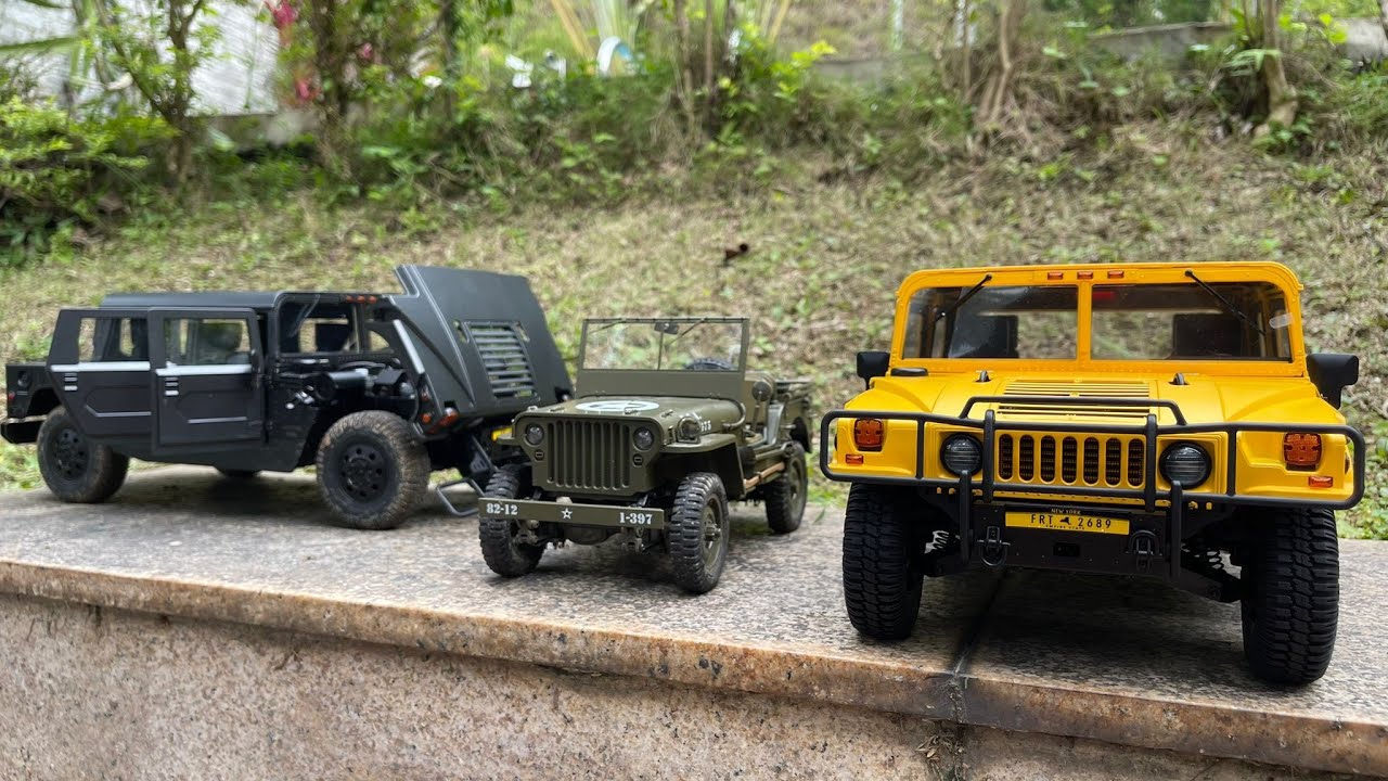 FMS 1/12 scale HMMWV  H1  RTR realistic RC model 100% diff lock test(VM version)