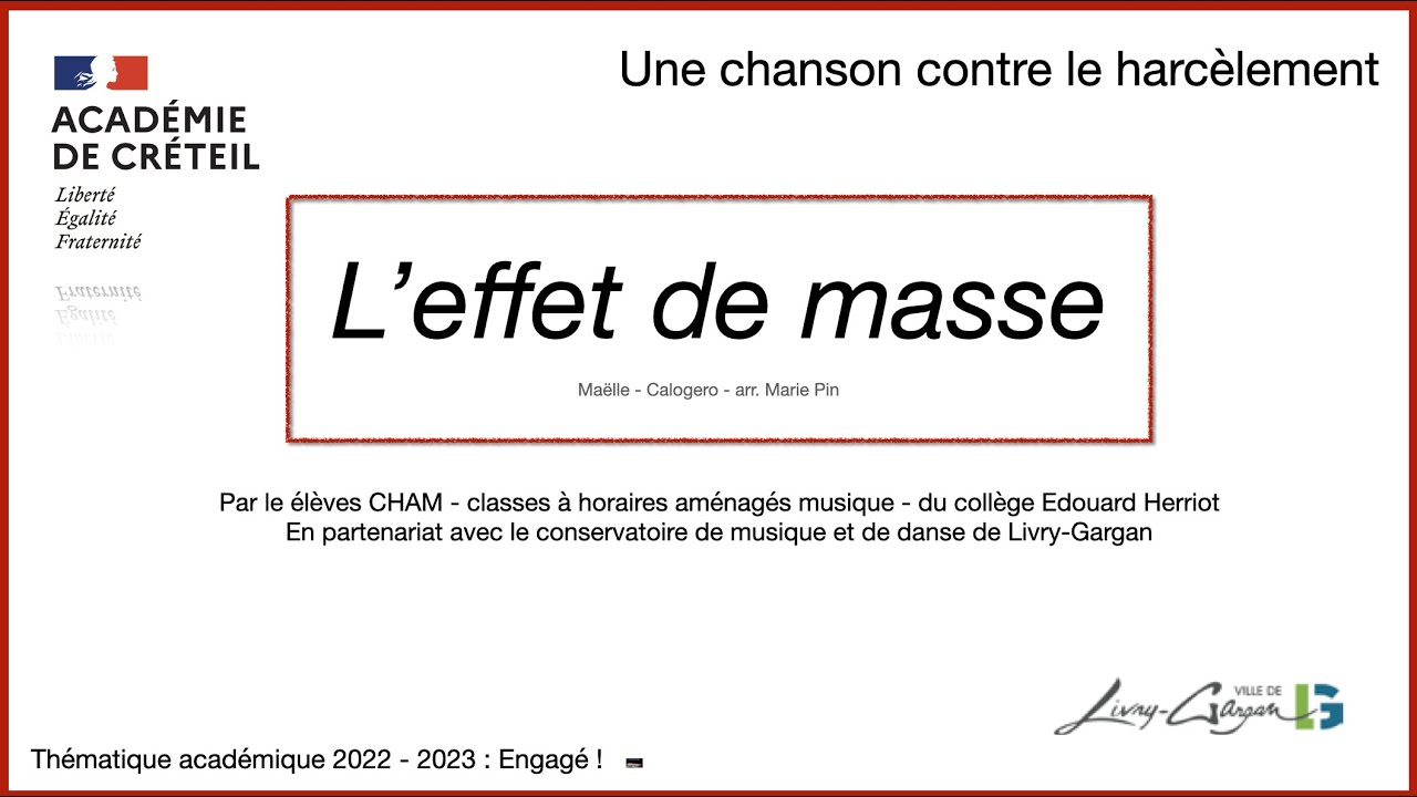 effet de masse cham livry