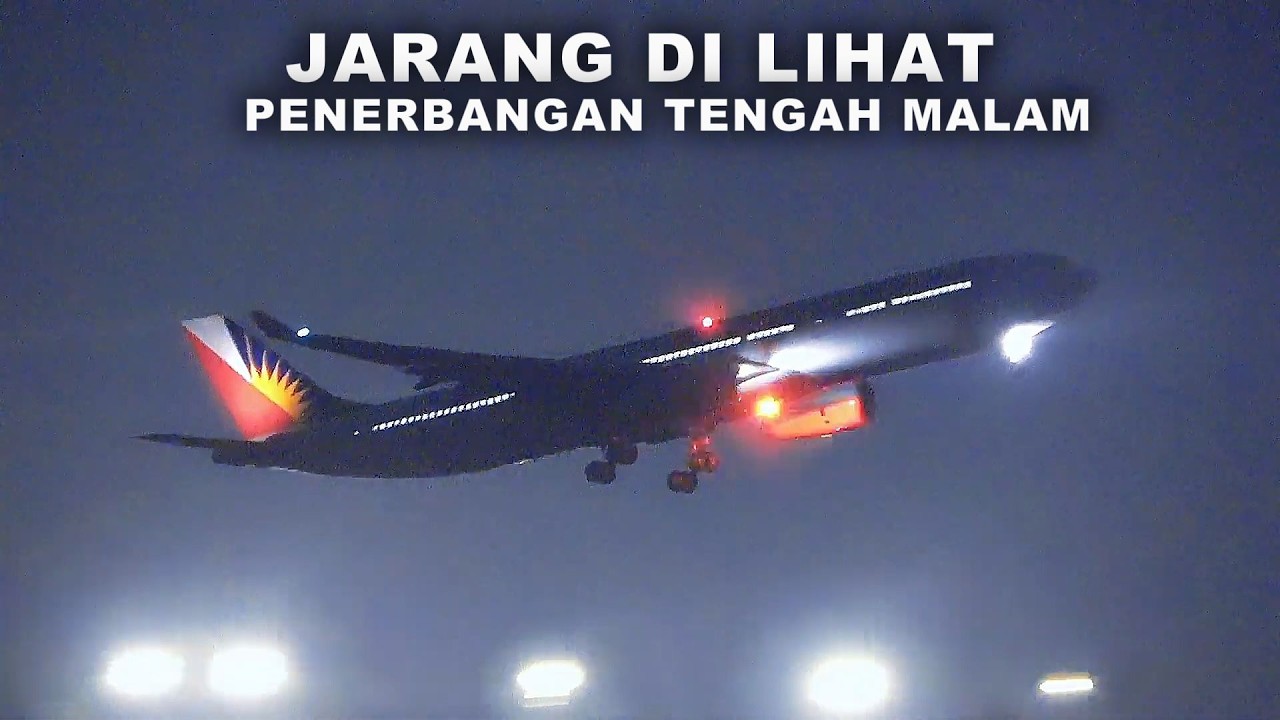 Gemuruh Pesawat Tengah Malam Di Bandara Soekarno Hatta Jakarta CGK