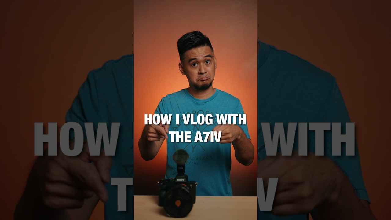Vlogging setup and settings with the Sony A7IV. #shorts #sonya7iv