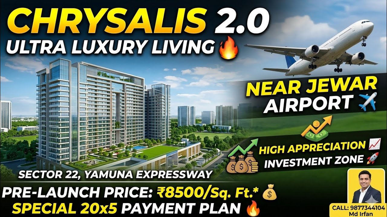 Gaur Chrysalis 2.0 | Luxury Living Starts @ ₹8500/Sq.Ft. ✨