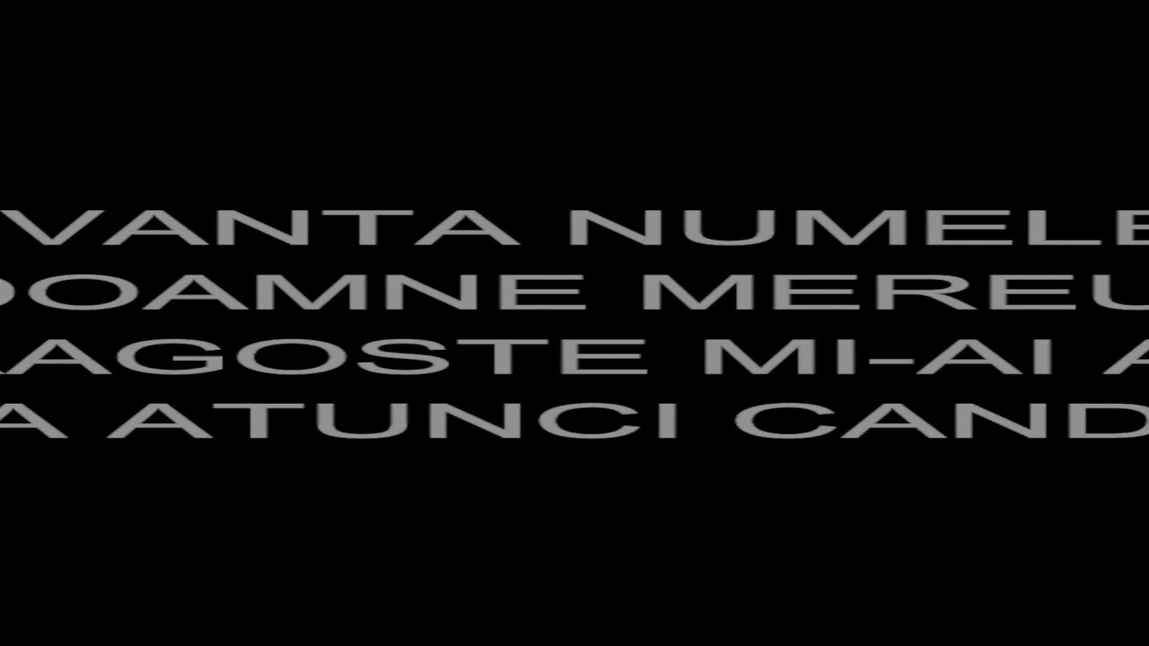 NEGATIV ORIGINAL & VERSURI   EU INALT PE DOMNUL MEU