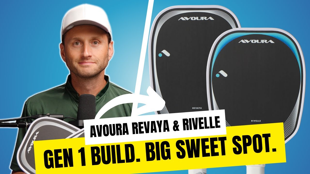 Avoura Revaya & Rivelle Pickleball Paddle Review &ndash; Gen 1 Build, Big Sweet Spot