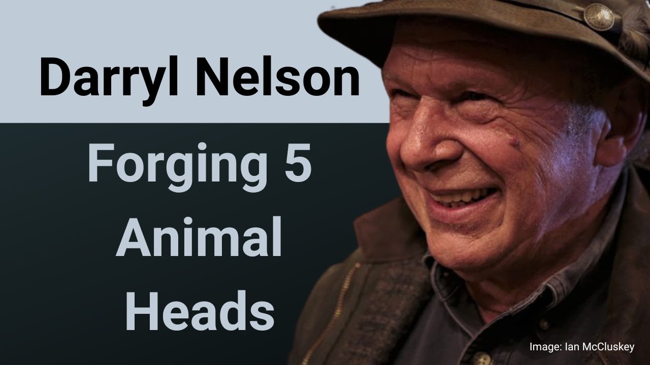 Five Animal Heads Forged with Darryl Nelson