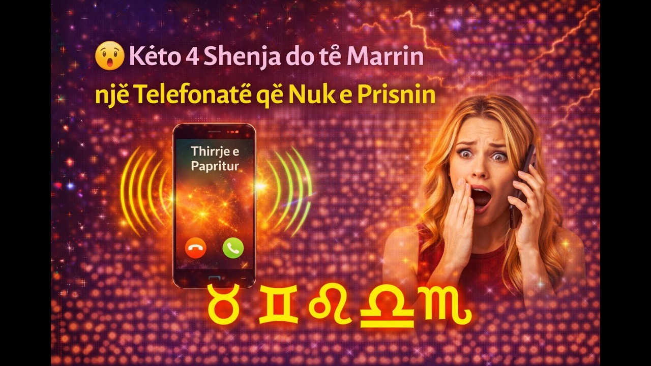 😮 Këto 4 Shenja do të Marrin një Telefonatë që Nuk e Prisnin...
