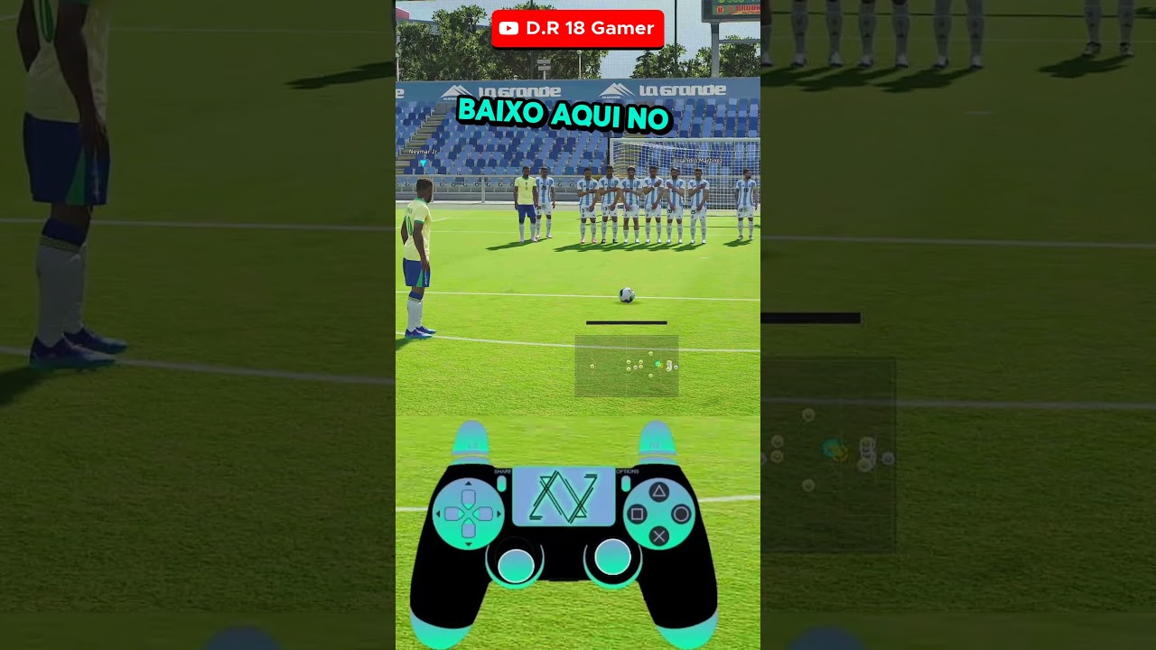 APRENDA A COBRAR FALTAS POR DEBAIXO DA BARREIRA NO EFOOTBALL 2025 #efootball2025 #tutorial