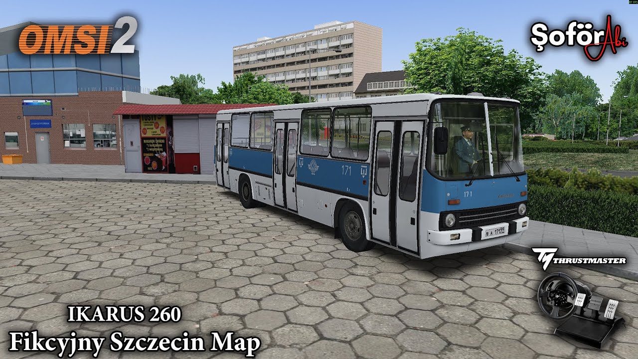 OMSI 2🔴ESKİLERİN EFSANESİ IKARUS 260 İLE FİKTİV CADDELERİNDE - Fikcyjny Szczecin Map🔴T300RS GT