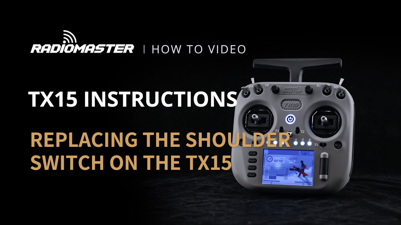 How to Replace | Replacing RadioMaster TX15 Shoulder Switch Instructions