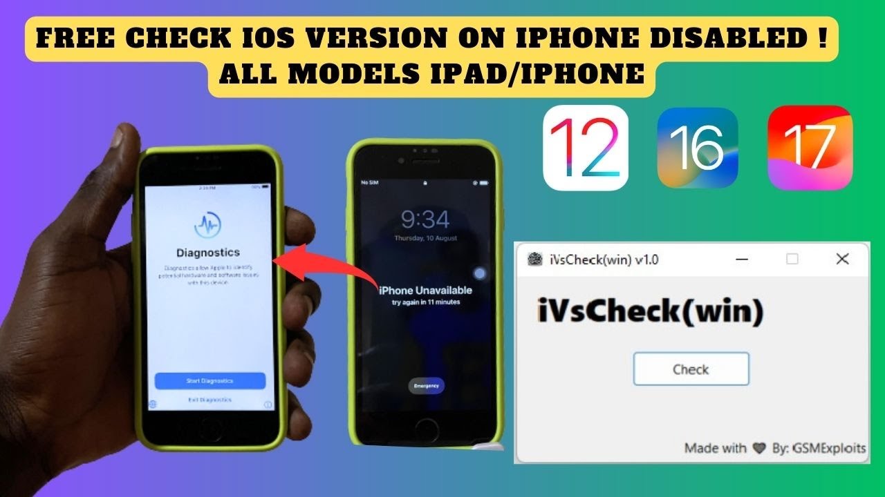🤩🤩FREE!! Check iOS version on iPhone/iPad Disabled or Passcode or Unavailable