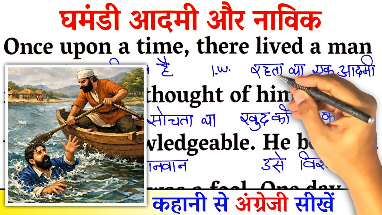 Proud Man And A Boatman / Zero से इंग्लिश पढ़ना कैसे सीखें / english reading for beginners / English