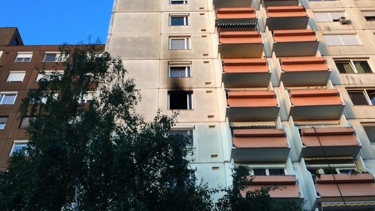 Paneltűz a lakótelepen