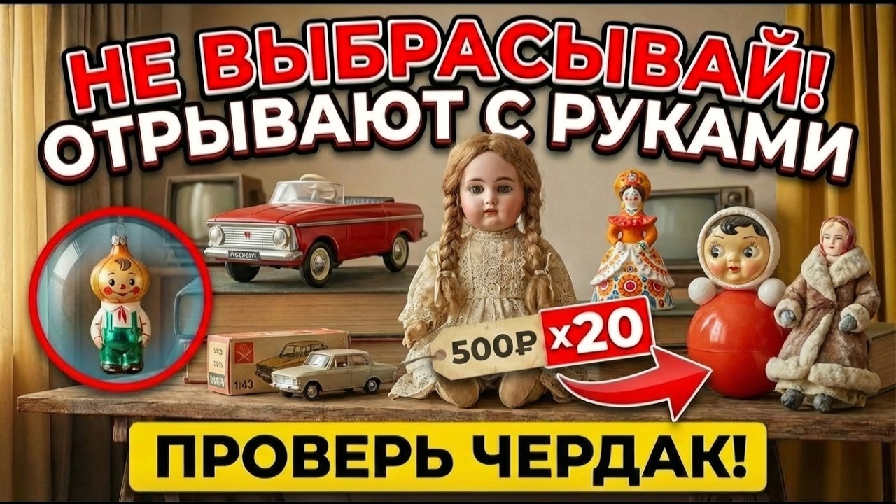 7 СОВЕТСКИХ ИГРУШЕК, который сейчас стоят как ТЕЛЕФОН (Цены вас шокируют)