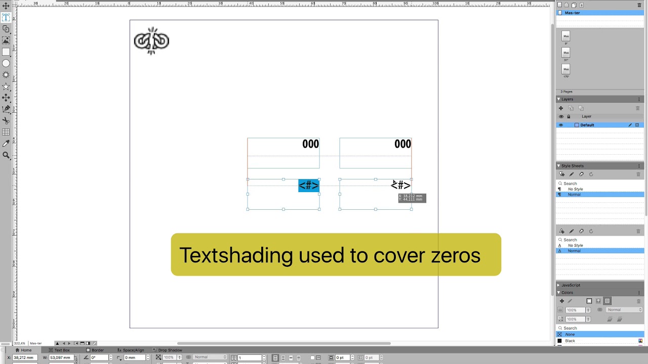 QuarkXPress 2017 and newer: pagination with zeros