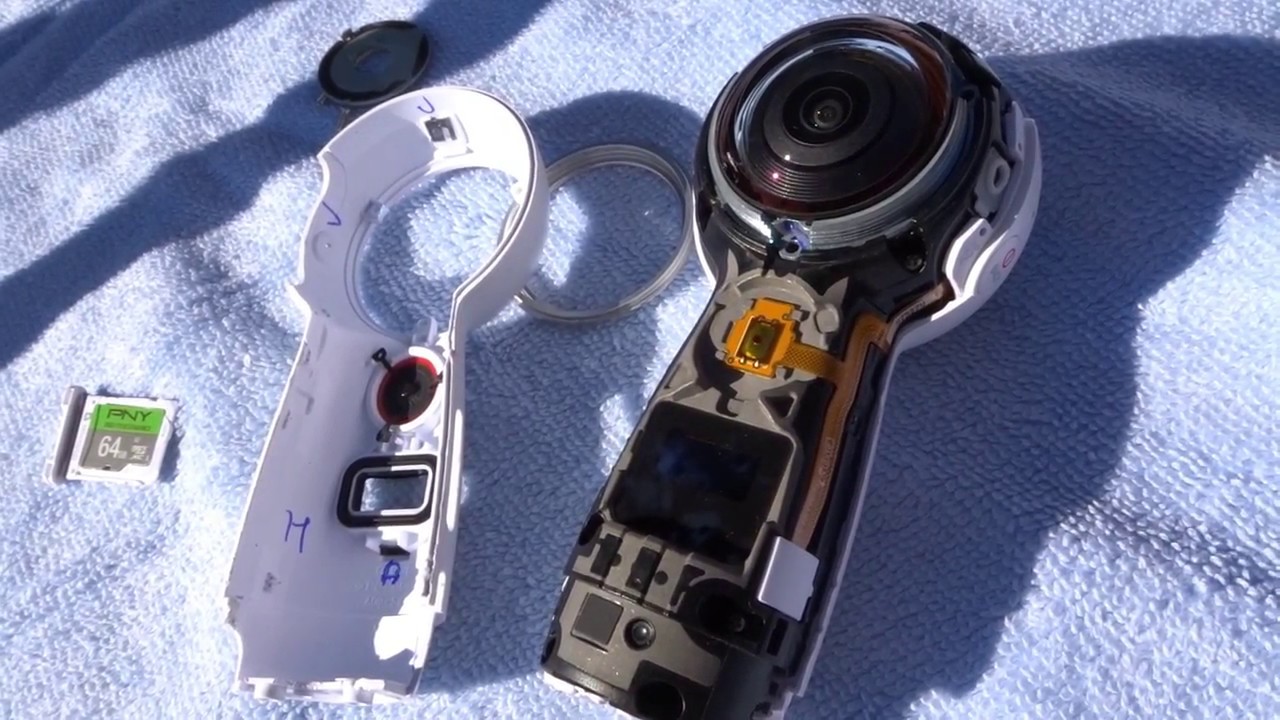 Samsung Gear 360 2017   internal parts    Partial tear down