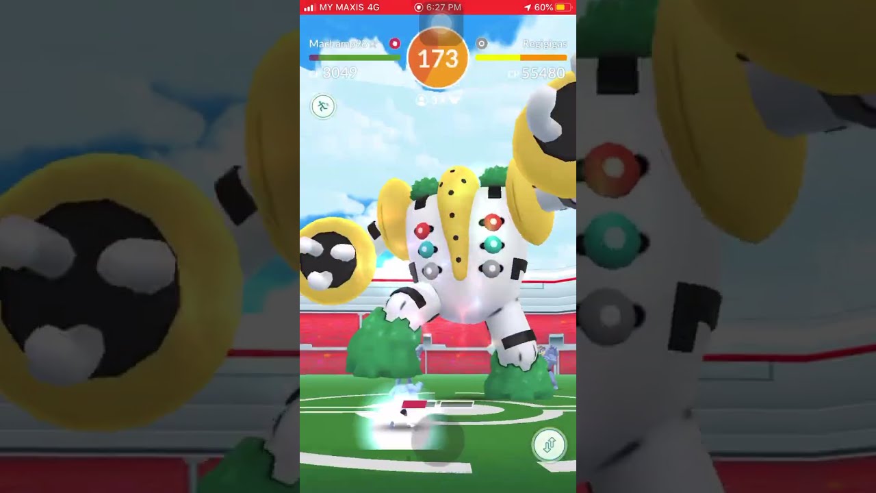 Regigigas Raid【Success】【Trio Challenge】【Legendary Raid】【Pokemon Go】
