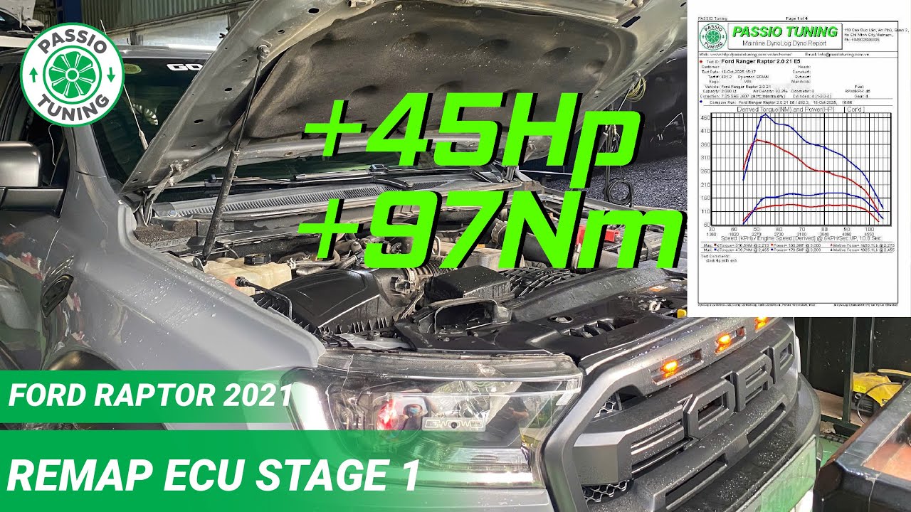 Ford Ranger Raptor 2021 Nay Đã Có Thể Remap, tăng 45whp 97Nm