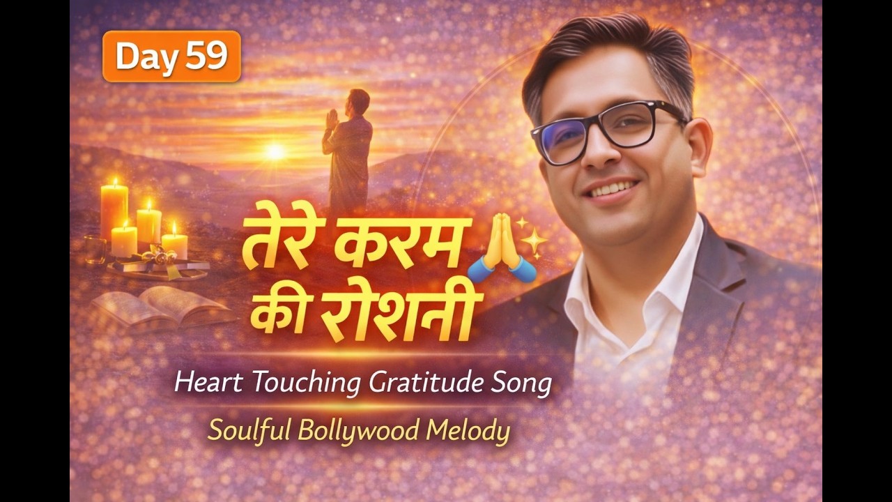 Day 59 | तेरे करम की रोशनी ✨🙏 | Heart Touching Gratitude Song | Soulful Bollywood Melody 2026