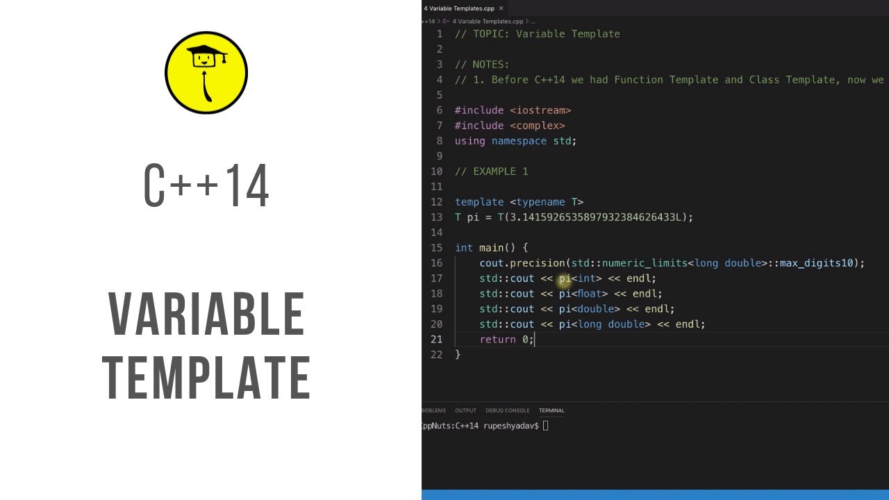 Variable Template In C++