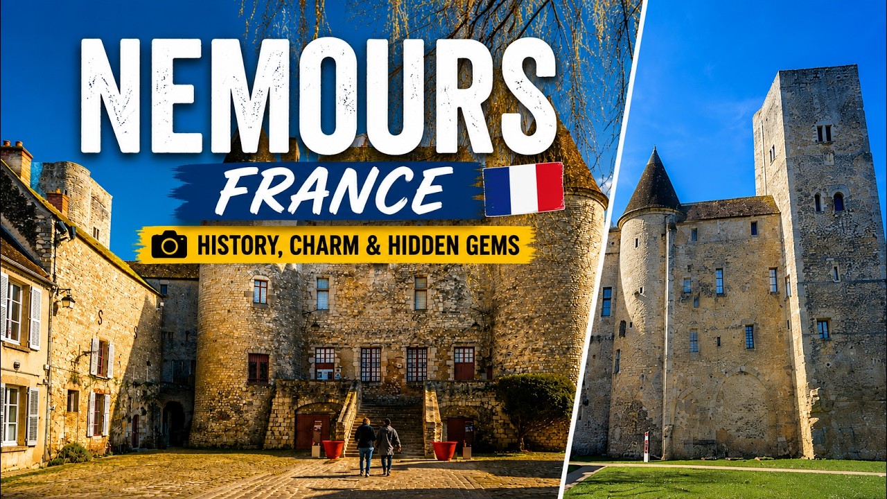 Odkrywanie Nemours: Ukryty klejnot niedaleko Paryża! | Francja 🇫🇷