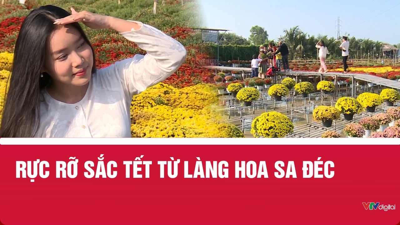 Rực rỡ sắc Tết từ làng hoa Sa Đéc | VTV24