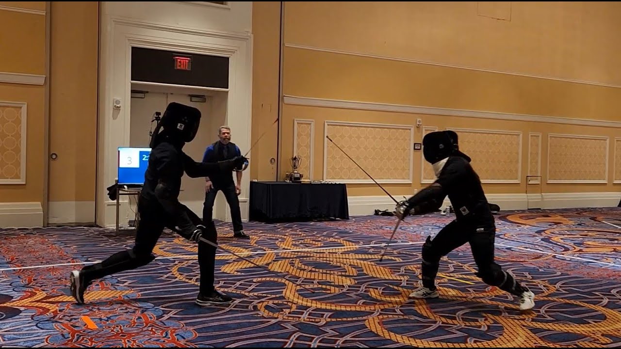 Rob Childs Rapier Vid 45 - Kings Cup Veteran Rapier & Dagger Gold Medal Match