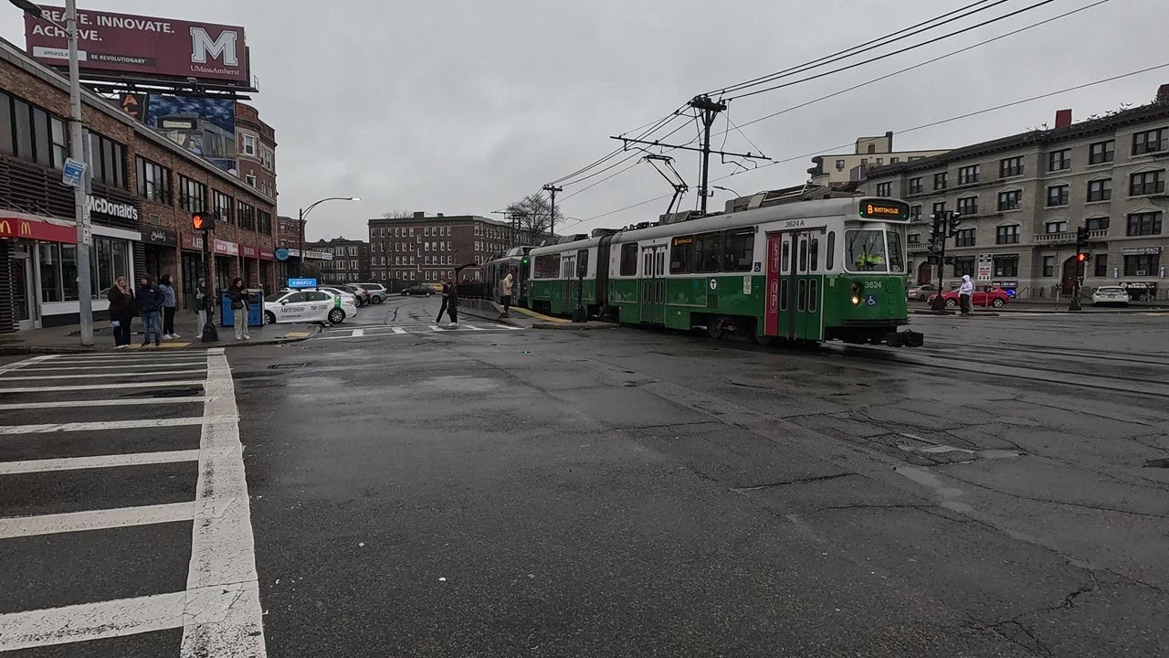 ⁴ᴷ⁶⁰ Walking Boston, MA: Tour of Allston (Brighton Avenue, Harvard Avenue, Commonwealth Avenue)