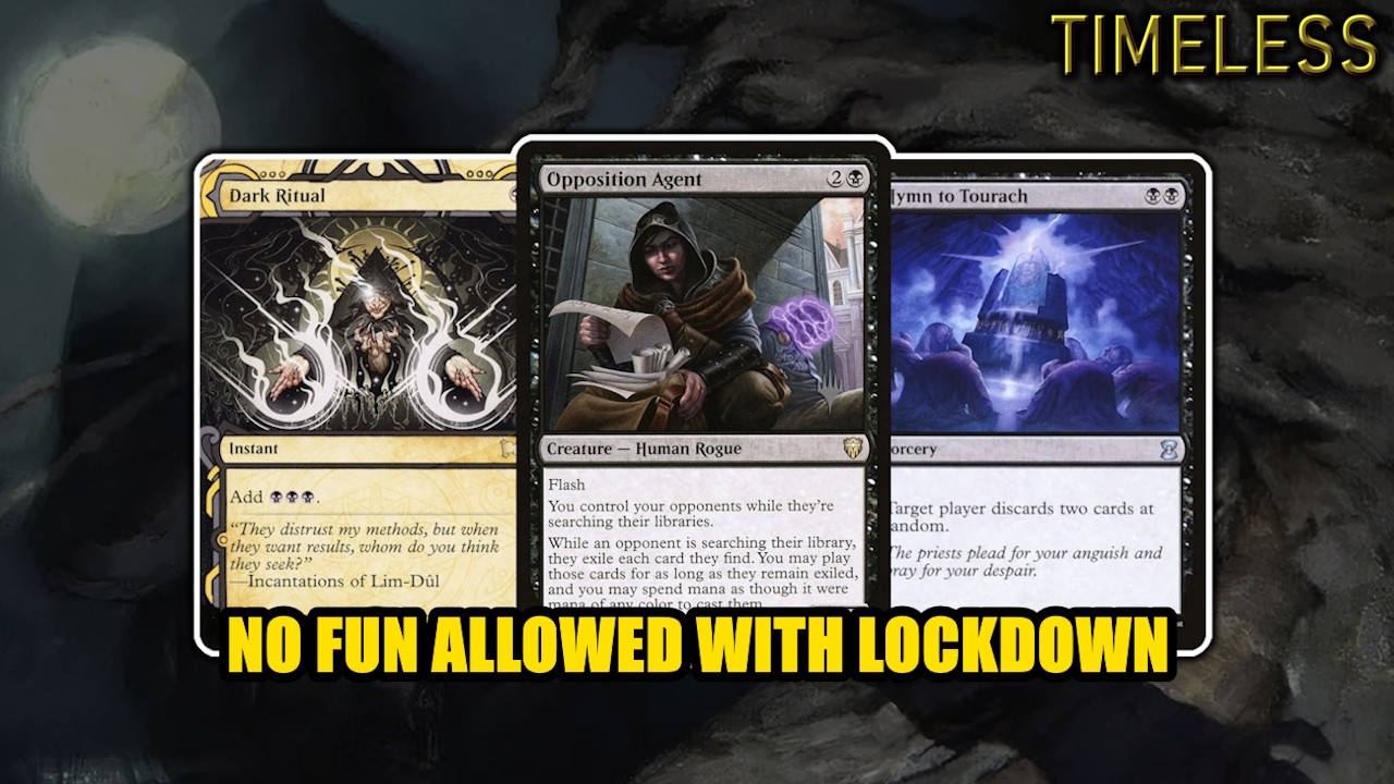 Lockdown With Agent And Hymn! | Mono Black Scam | Timeless BO3 | MTG Arena