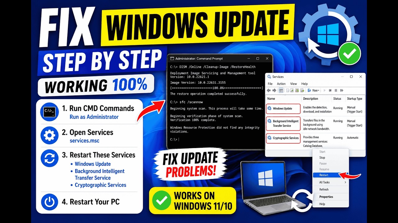 How To Fix Windows 11 Not Updating 2026-05 Security Update (KB5089549) SUPER EASY METHOD