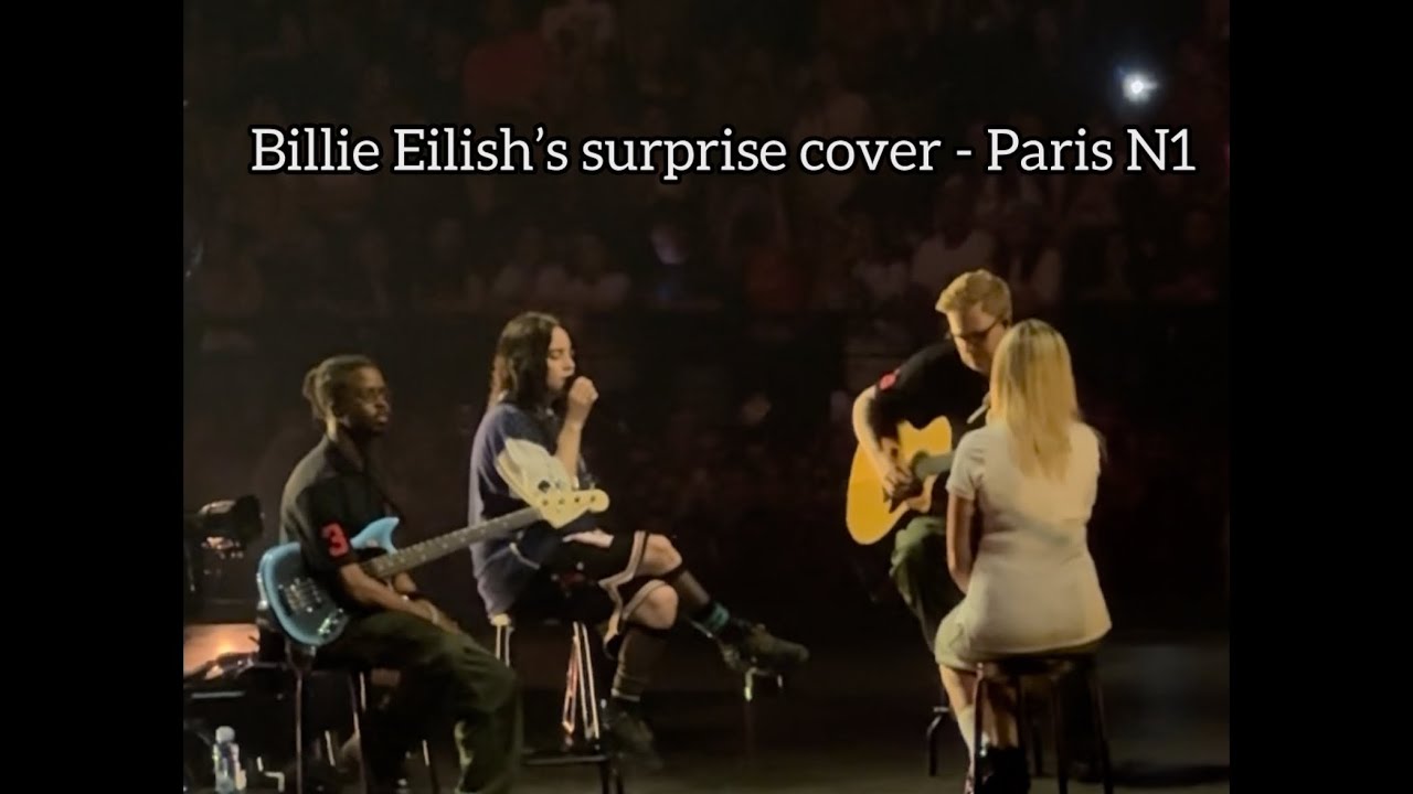 Billie Eilish sings ‘The Only Exception’ by Paramore in Paris N1 of #hitmehardandsofttour 🦋