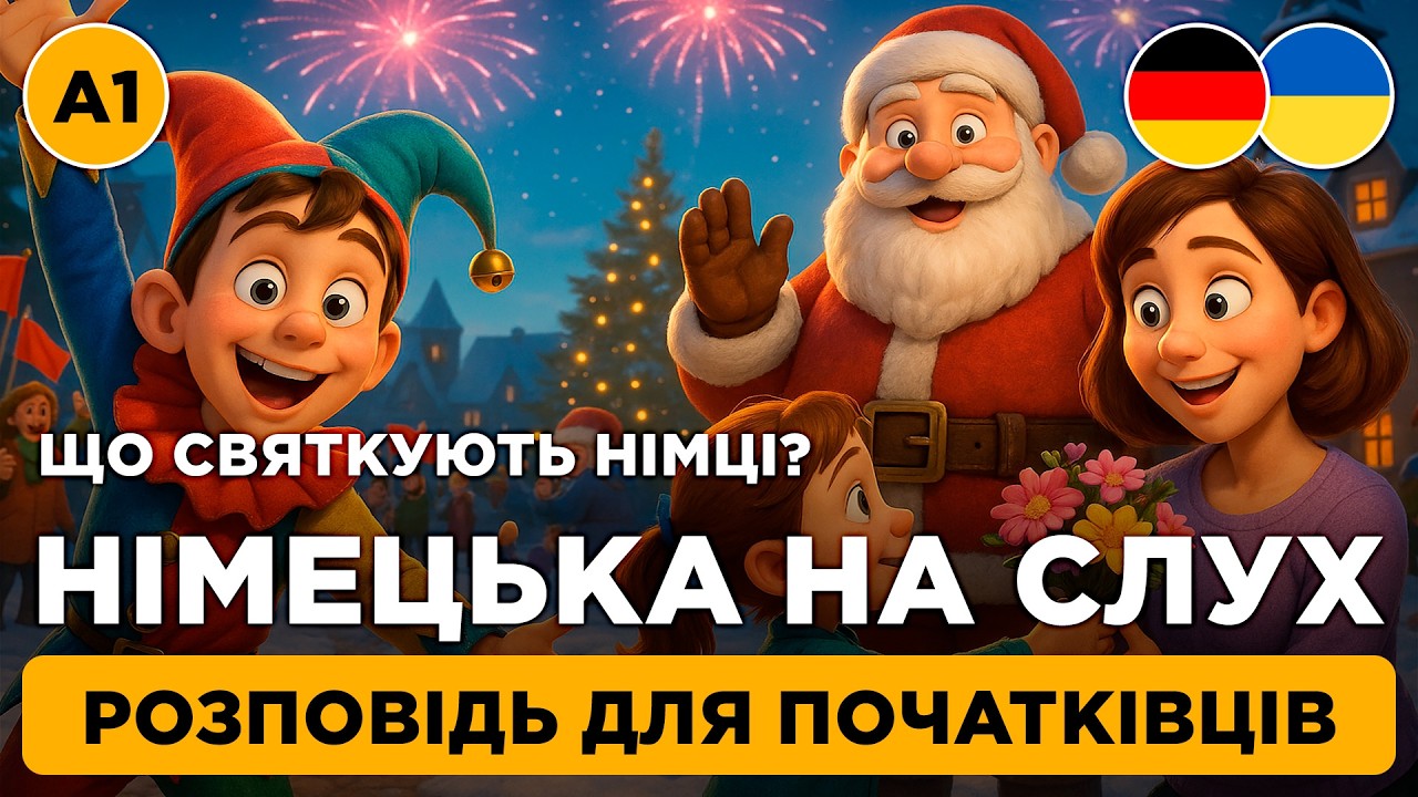 Удосконалюй німецьку щодня || Слухаємо просту розповідь з перекладом || 🇩🇪 Was feiern die Deutschen?
