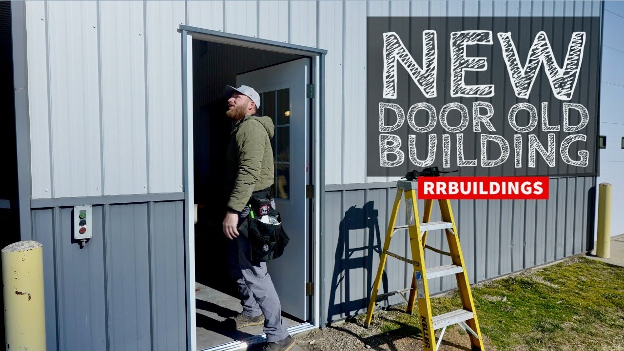 New Door Install In Old Metal Building #remodel