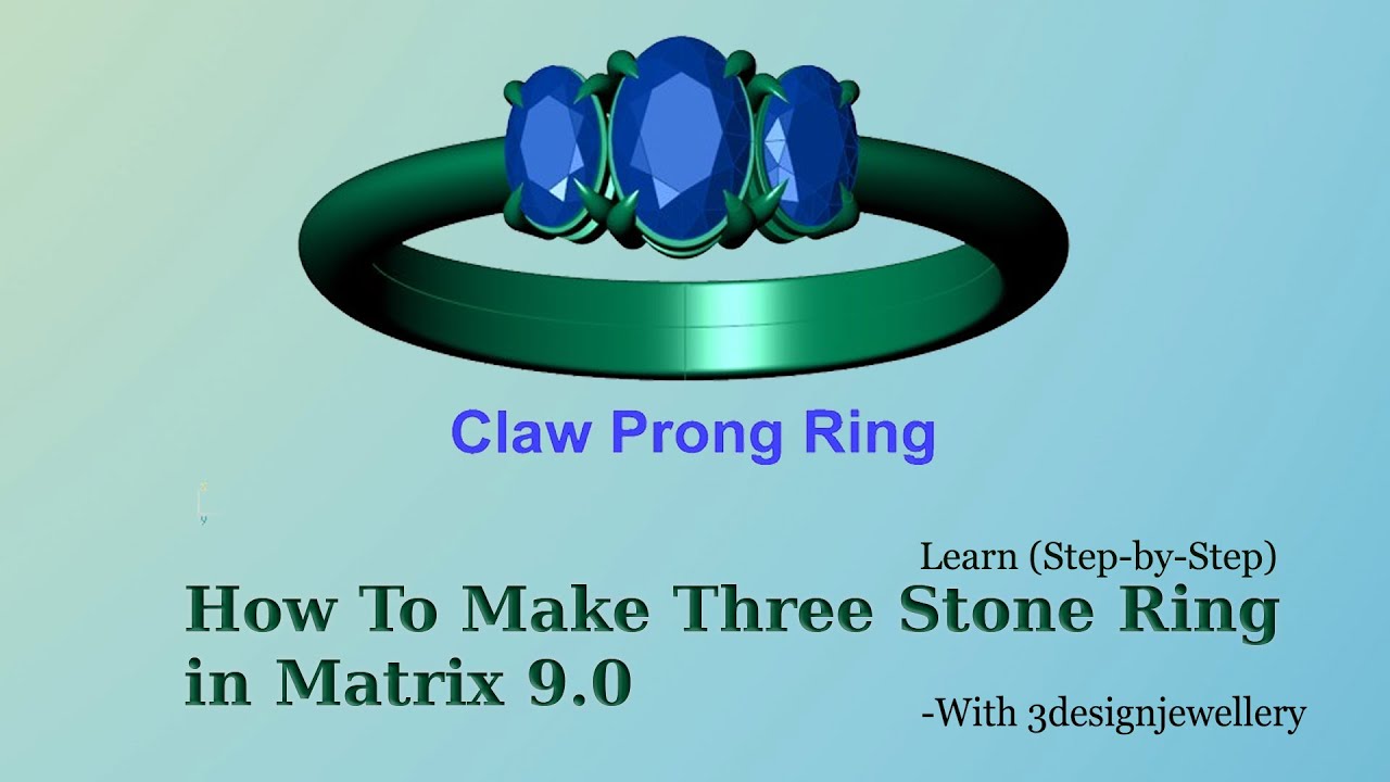 💠How To Make Three Stone Ring in Matrix 9.0💠 #rhinomatrixtutorial #rhinomatrixtips #matrix 9
